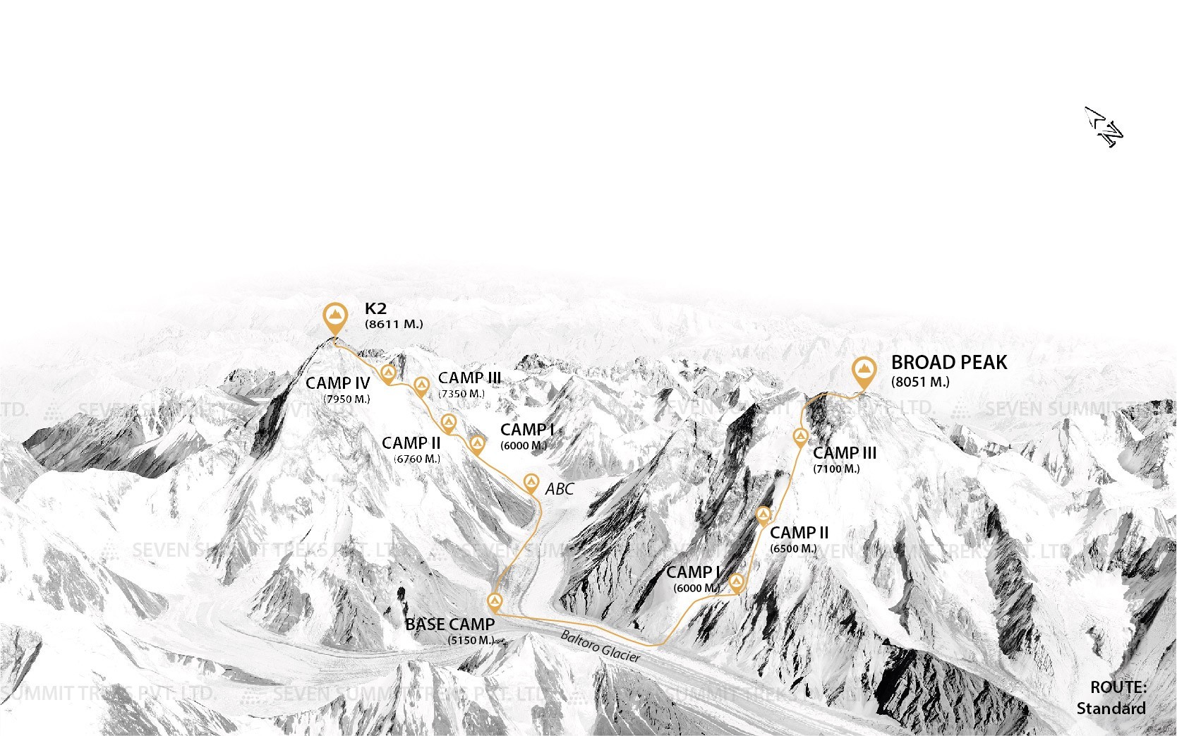 MT. K2 AND BROAD PEAK DOUBLE 8000ERS